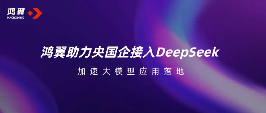 鴻翼助力央國企接入DeepSeek，加速大模型應用落地！